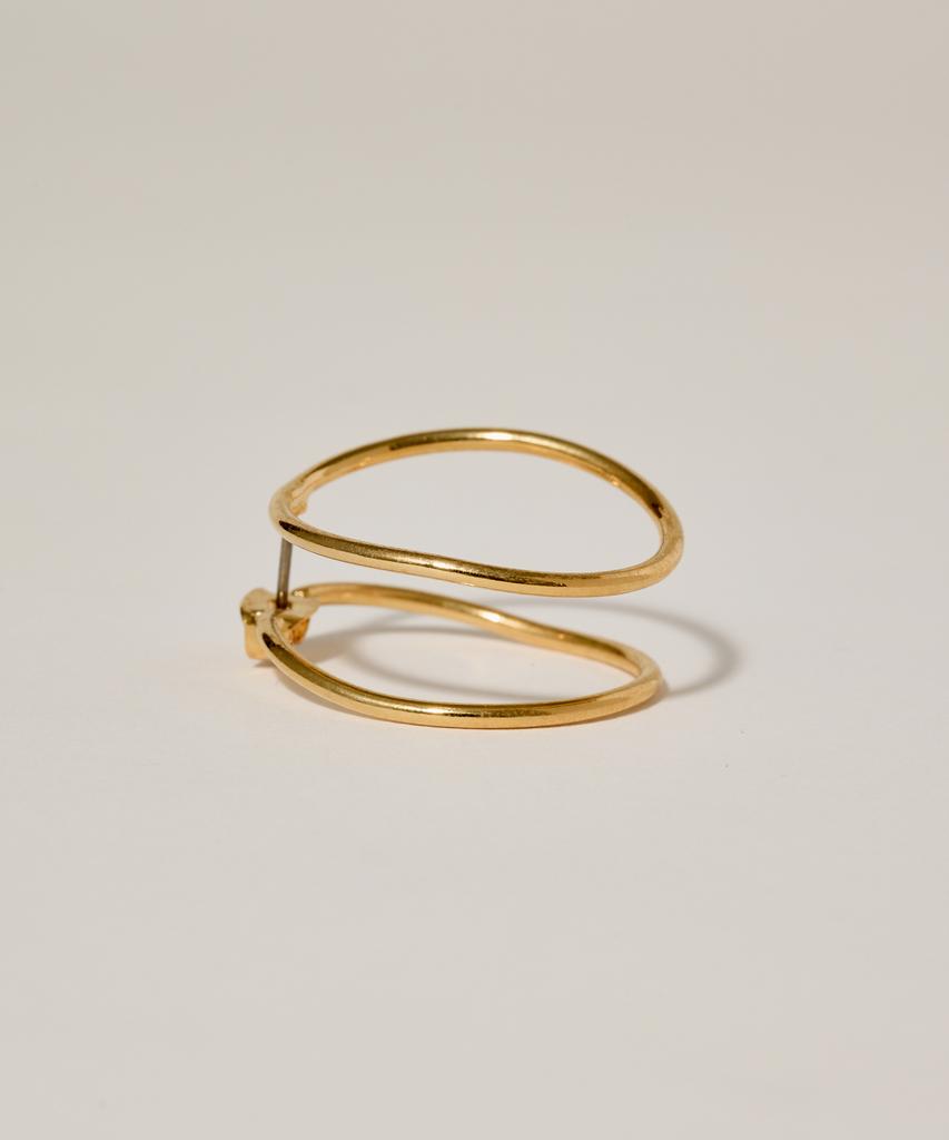 Novice Tokyo Double Nuance Circle Pierce / Gold
