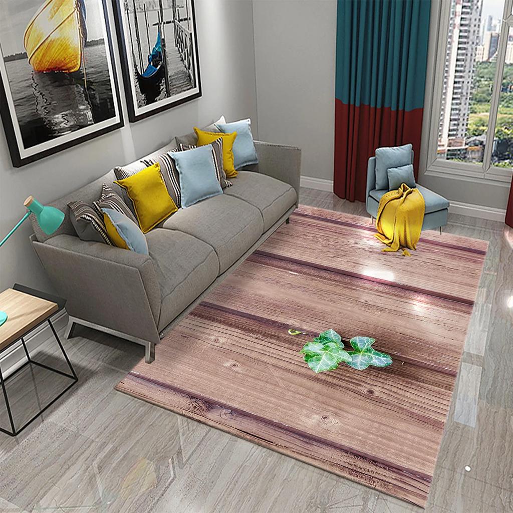 Yellow Flower Zen Stone Carpet Natural Landscape Rug Floral Floor Mat Doormat Living Room Bedroom Children's Room Decor Rugs