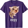 Eepy Cat Silly Sleepy Cat Meme TShirt Womens Fashion Kitty Lover Graphic Outfit Cartoon Comics Street Saying Tee Unique Gift
