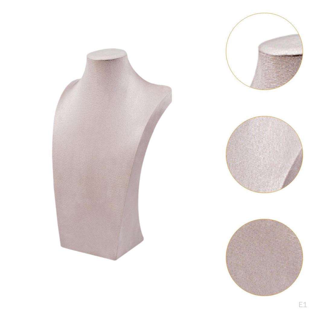 Présentoir à colliers, buste à bijoux, mannequin stable, organisateur pour