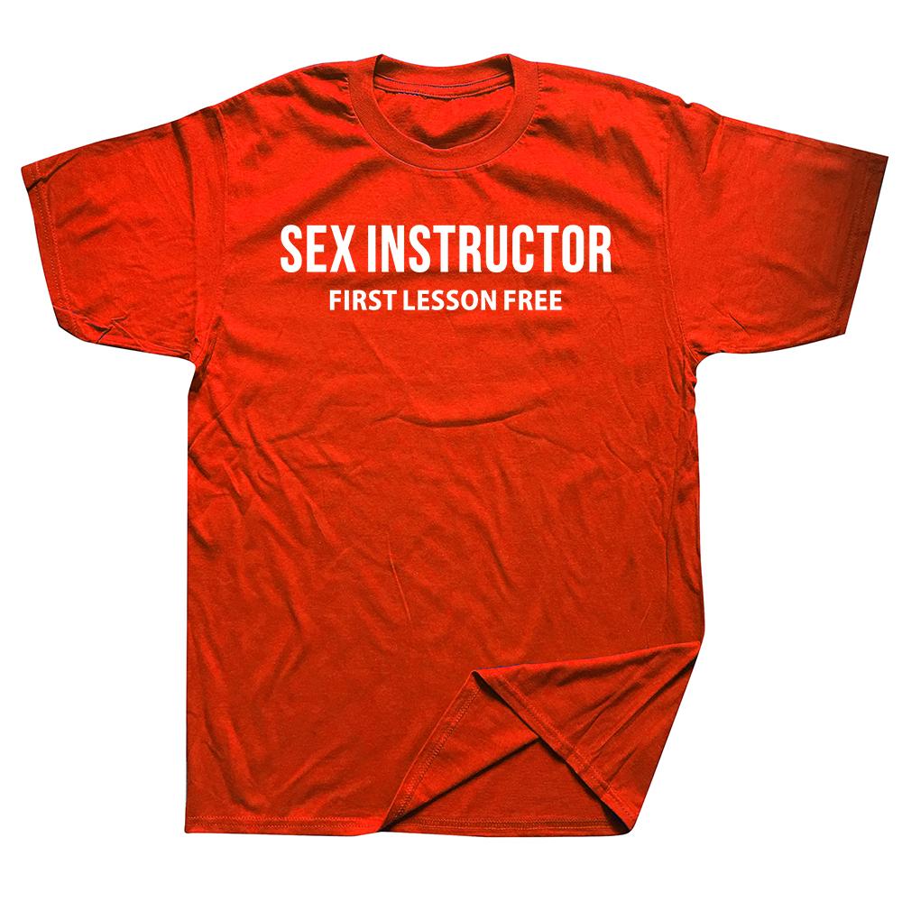 Sexlehrer Witziger Erwachsenenhumor Cooler Witz Geschenk T-Shirt Männer Lustiges T-Shirt Mann Kleidung Kurzarm Camisetas Baumwoll-T-Shirt