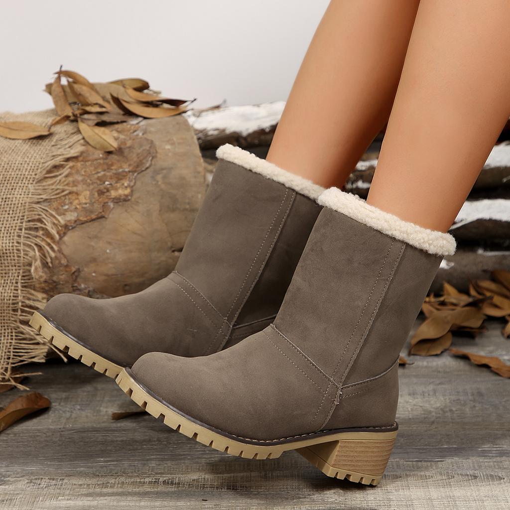 Women Platform Boots Comfortable Round Toe Shallow Boots Spring Autumn Winter Fashion Boots Designer Outdoor Shoes for Women