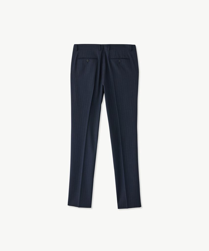 STCO Wool 50 Two-Tone Comfort Double Formal Pants Navy (Classic Fit)_Sslwa62Ctn