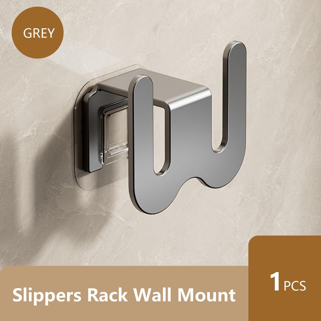 Slippers Rack No Punching Bathroom Simple Slipper Hook Toilet Drainage Rack Wall Mounted Bedroom Neat Storage Shoe Drying Rack