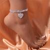 Lady Charm Shiny Rhinestones Chain Women's Anklets Foot Chain Accessories Wedding Party Jewelry