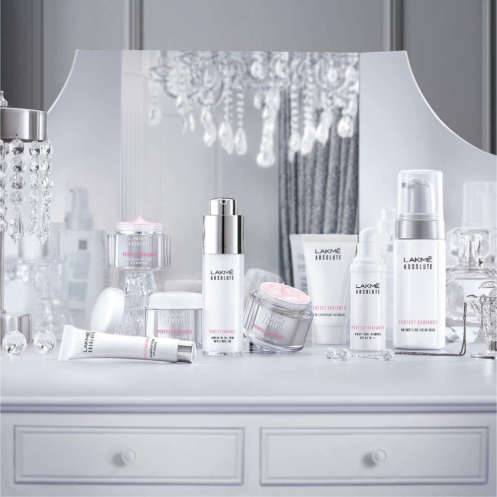 LAKME Creme de dia iluminador Absolute Perfect Radiance (Creme) com Niacinamida e Microcristais 15g