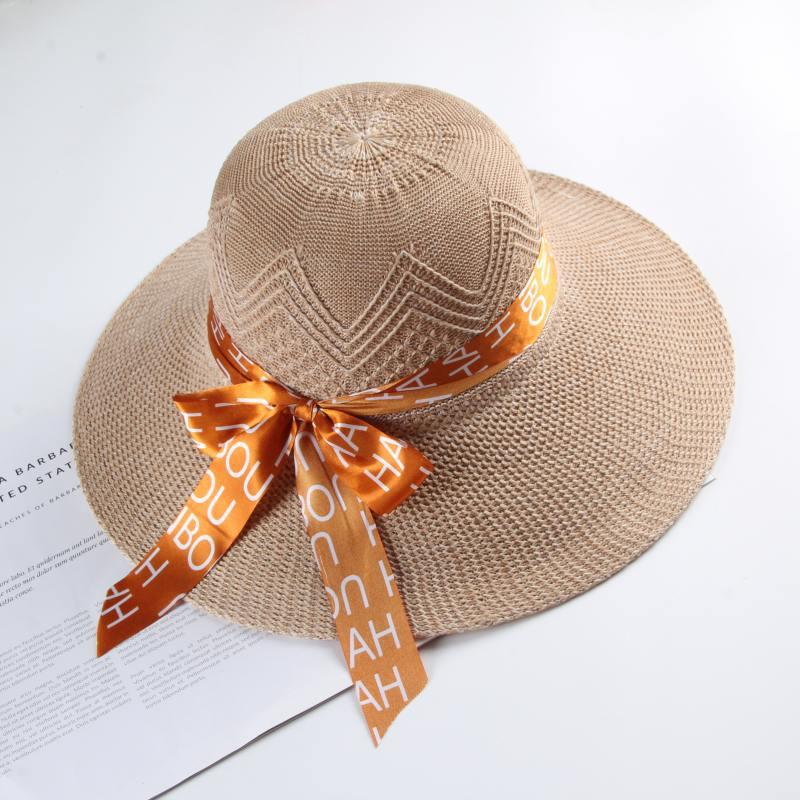Hat Brim Womens Straw Wide Summer 2024 Sun Protection Beach Hat