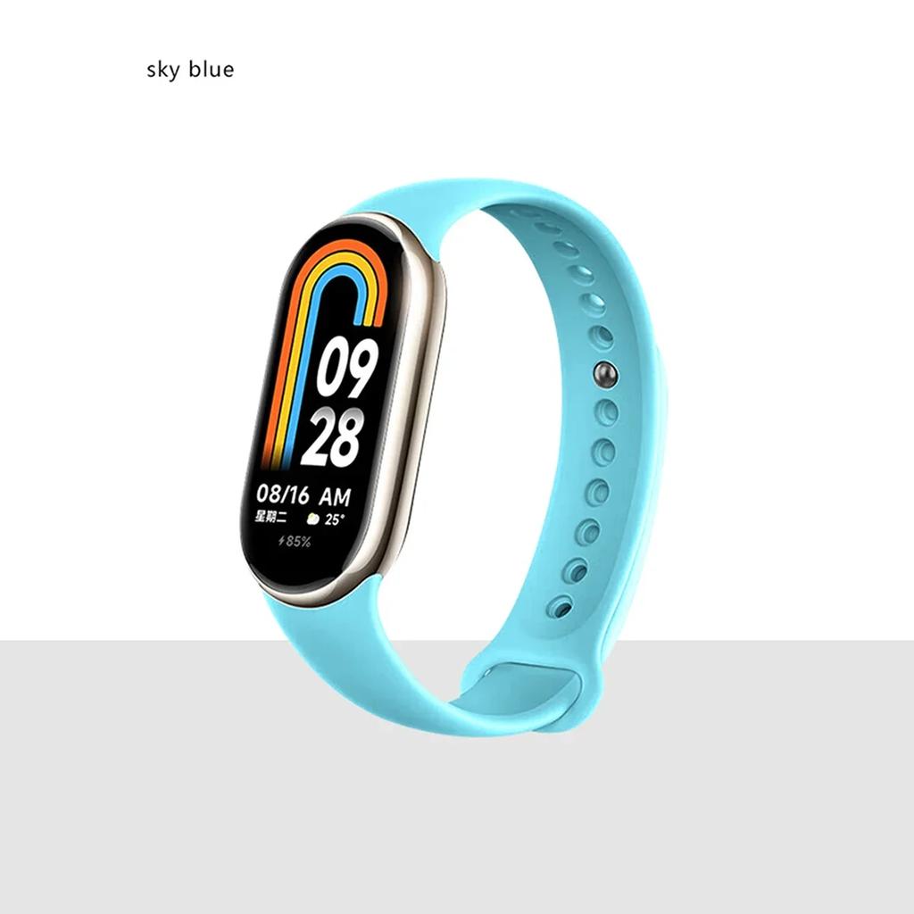 Strap for Xiaomi Mi Band 8/8 NFC Bracelet Silicone Wrist Miband 8 NFC Replacement Pulsera Correa Sport Strap for Mi Band 8