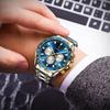 POEDAGAR Luxusní pánské náramkové hodinky Vodotěsné Luminous Chronograph Hodinky pro muže Nerezová ocel Pánské Quartz hodinky Dárky pro muže Reloj Hombre