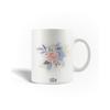 Caneca - - Flor Rosa Abstrata - Cerâmica - 30cl - Compatível com Máquina de Lavar Louça