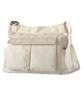 Lenlock Canvas Tote Bag with Zipper, Large Capacity, ShoulderCrossbody Bag, Lightweight, Large, Stylish (Off-White)