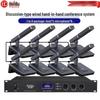 מערכת מיקרופונים לכנסים Huidu QH-660 קווית אחד לשמונה (גרסת CN)