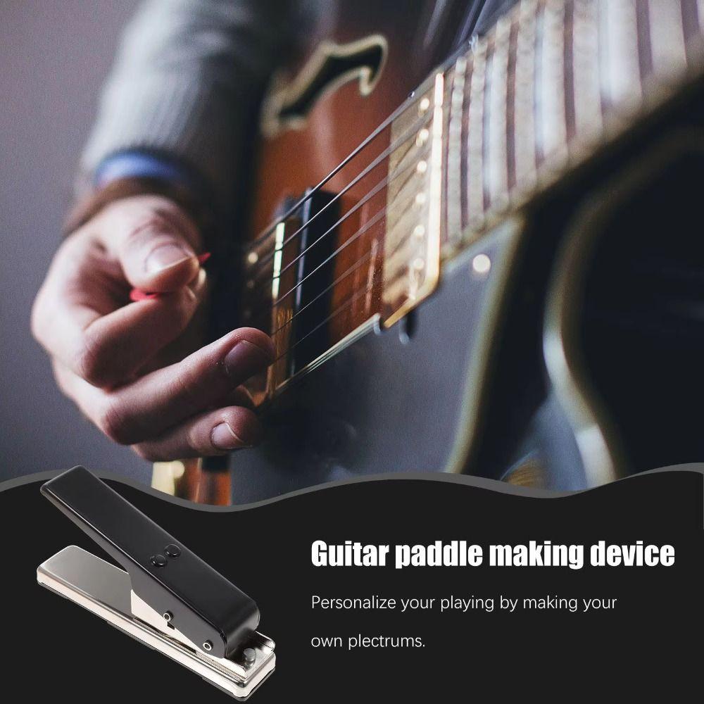 Plectrum Guitar Pick Puncher Card Cutter Guitar Pick Punch Tool Portable DIY Guitar Pick Handmade