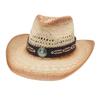 Cross-Border Western Cowboy Hat New Crimped Jazz Hat Top Hat Women European And American Style Summer Big Brim Straw Hat Wholesale