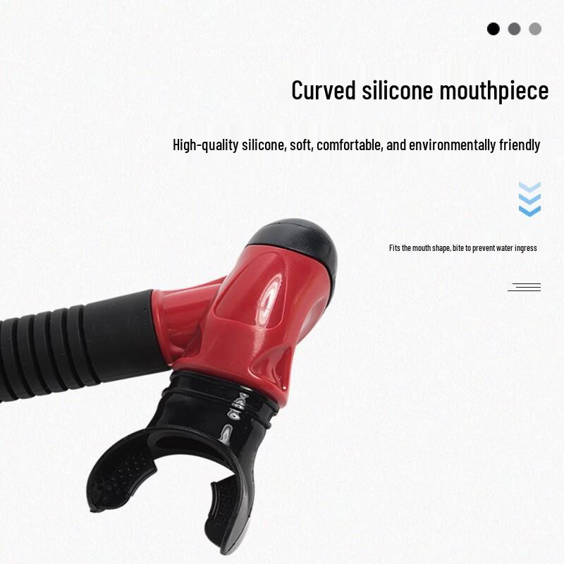 PooLian Semi-Dry Snorkel with Silicone Mouthpiece