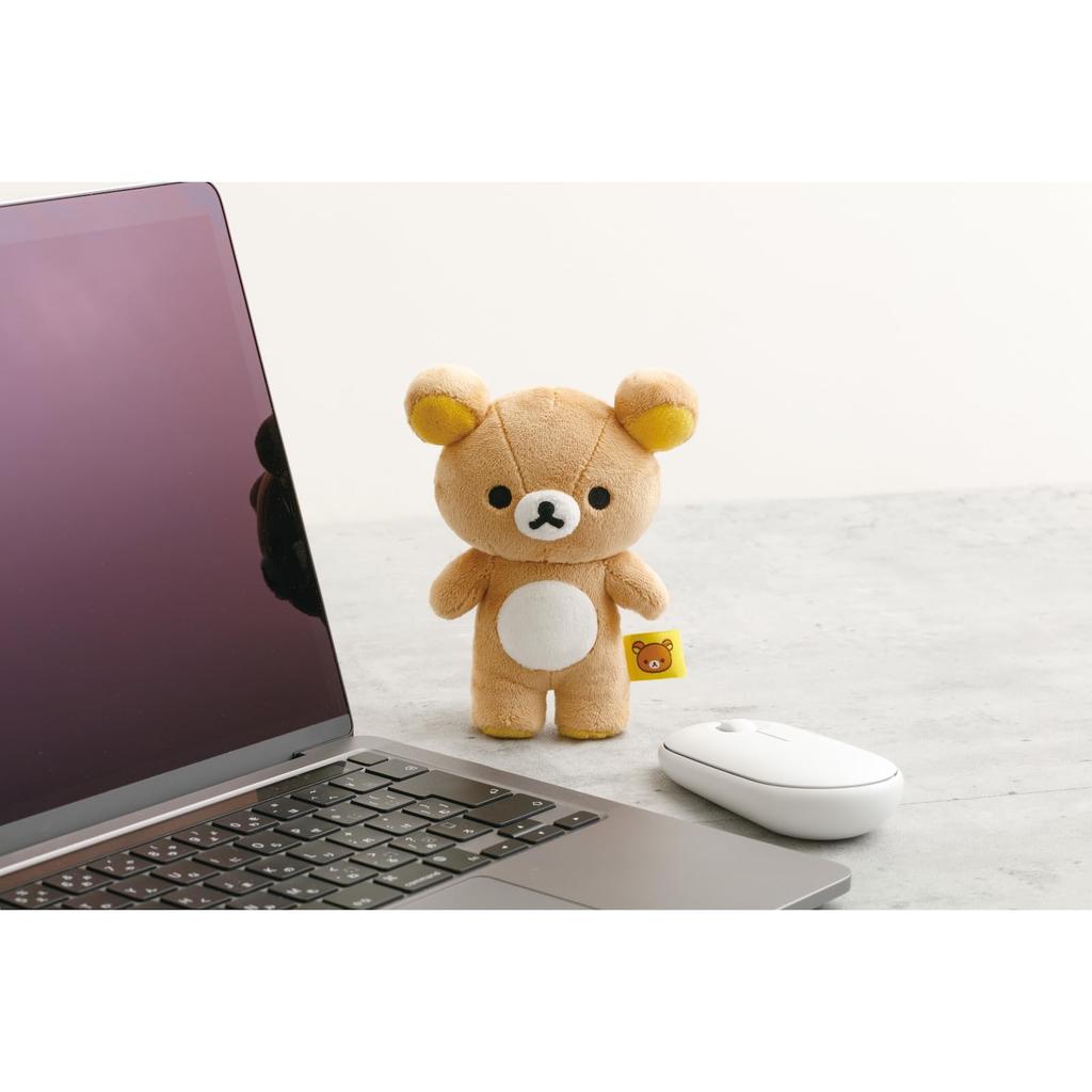 San-X Rilakkuma Stehendes Mini-Plüschtier MV25601 H140 x B105 x T60mm