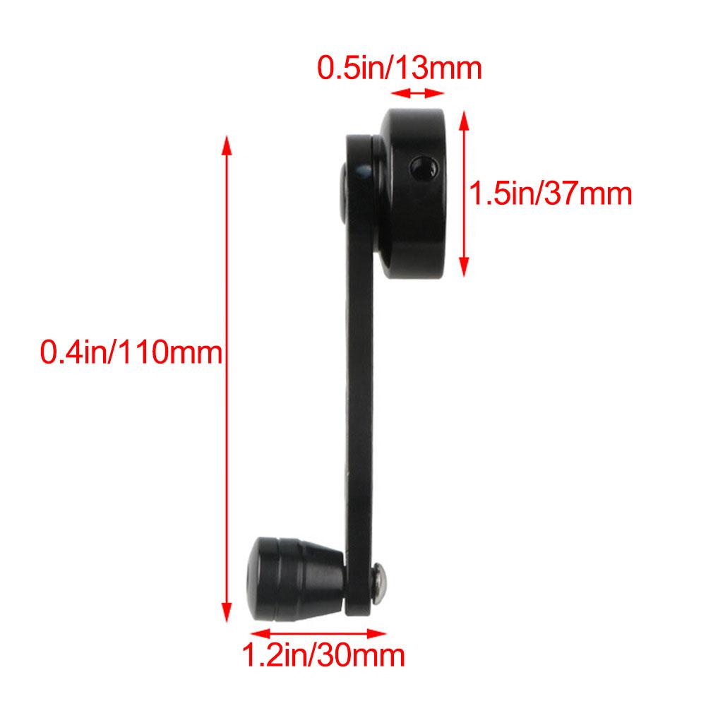 1 Pair Car Window Winder Handle Black Aluminum Alloy Manual Elevator Handles For VW Beetle 1968-1979 Heavy Duty Window Cranks
