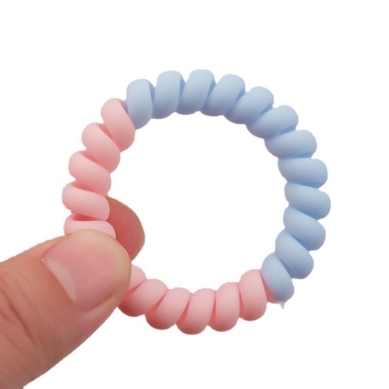 Mat Kleur-Coördinerend Telefoonlijn Haarring - Grote Armband & Hoofdband voor Gezicht Wassen en Paardenstaarten