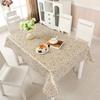PEVA Table Cloth Waterproof Rectangular Square Garden Table Cover with Wavy Edge Home Decorative Plaid Tablecloth Party Supplies