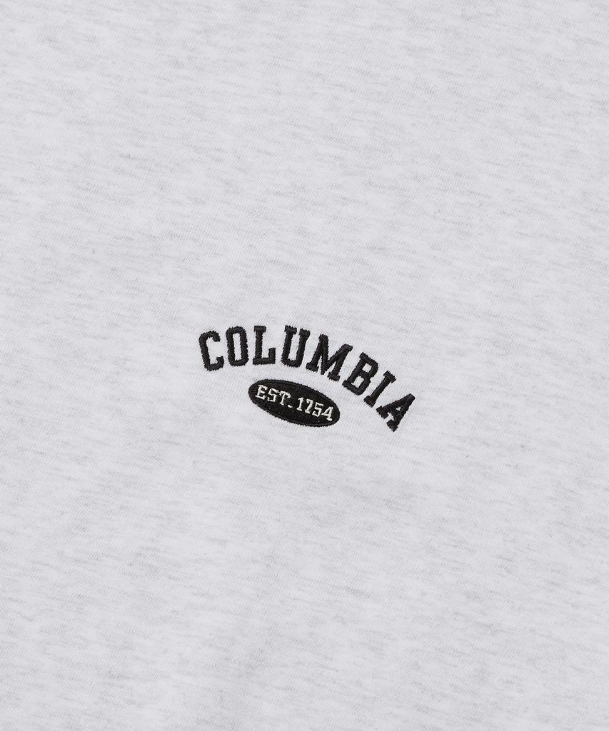 COLUMBIA UNIVERSITY Cu Arch Logo S/S T-Shirts Light Melange