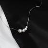 Perlenkette für Damen mit leichtem Luxus-Nischendesign, hochwertig und schlicht, Ins-Kalter-Stil, modisches Temperament, vielseitige Schlüsselbeinkette