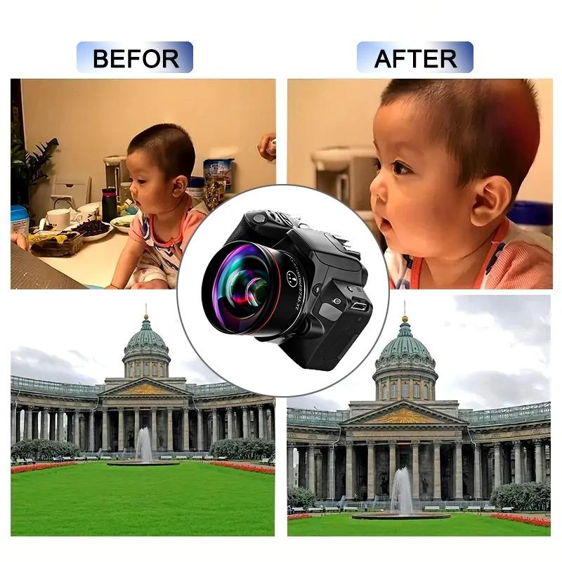 2x Telephoto Camera Lens Kit,aluminum Alloy Dslr Camera Lens, Suitable For 58mm Interface Cameras