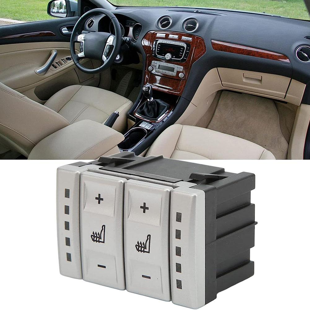 Auto Sitzheizung Tastenbedienungsschalter BS7T19K314AB Silber Schwarz Für Ford Für Mondeo MK4 Leistung Autoteile