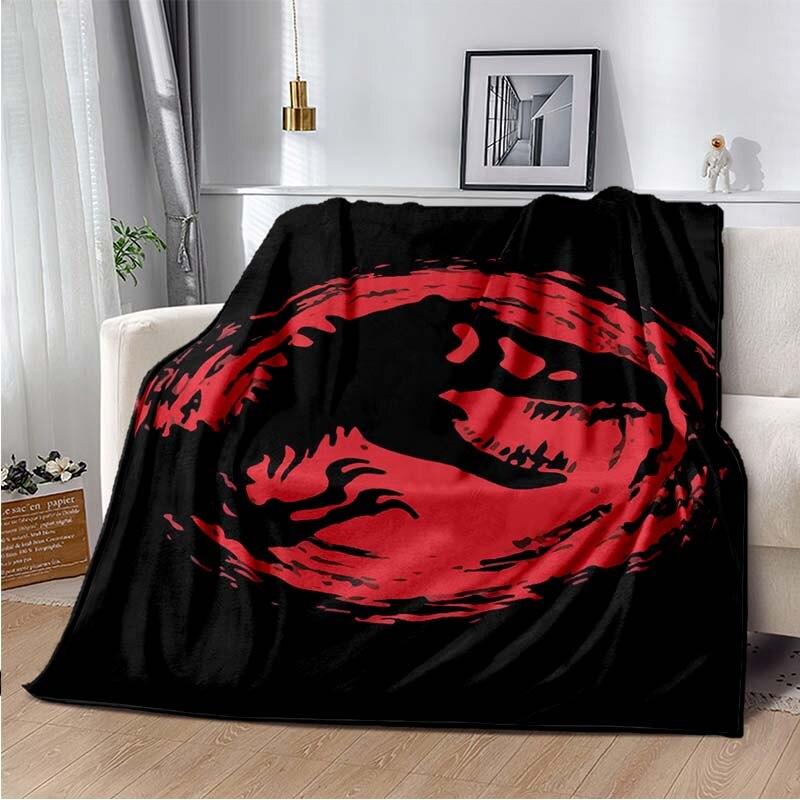 Jurassic Park 3D Printed Art Fleece antklodė lovoms žygiams iškylai Stora antklodė Madinga lovatiesė, vilnos antklodė