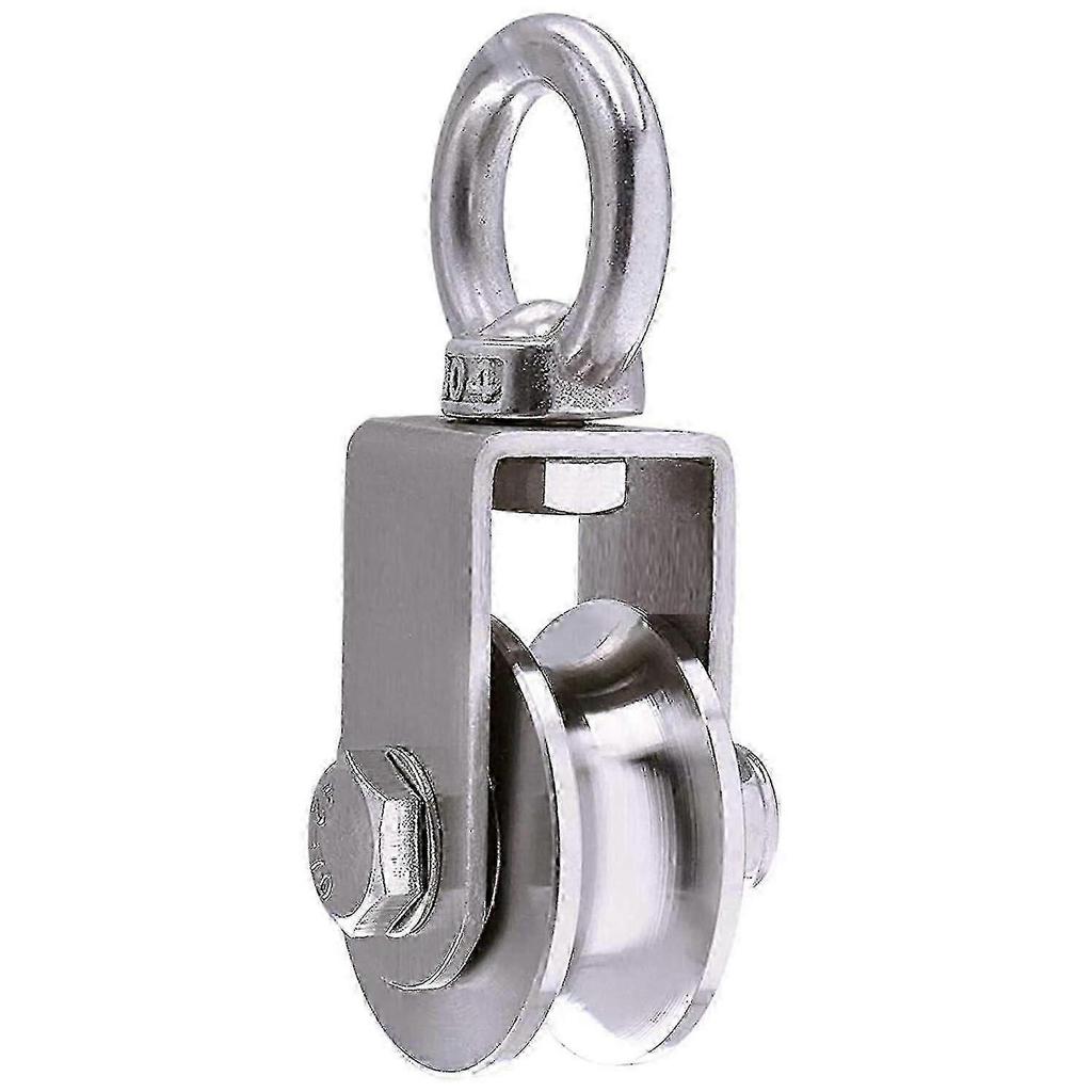 500kg Hebelaufrolle mit 2 Lagern 48mm Edelstahl 304 Seilscheibe für Bau rigging