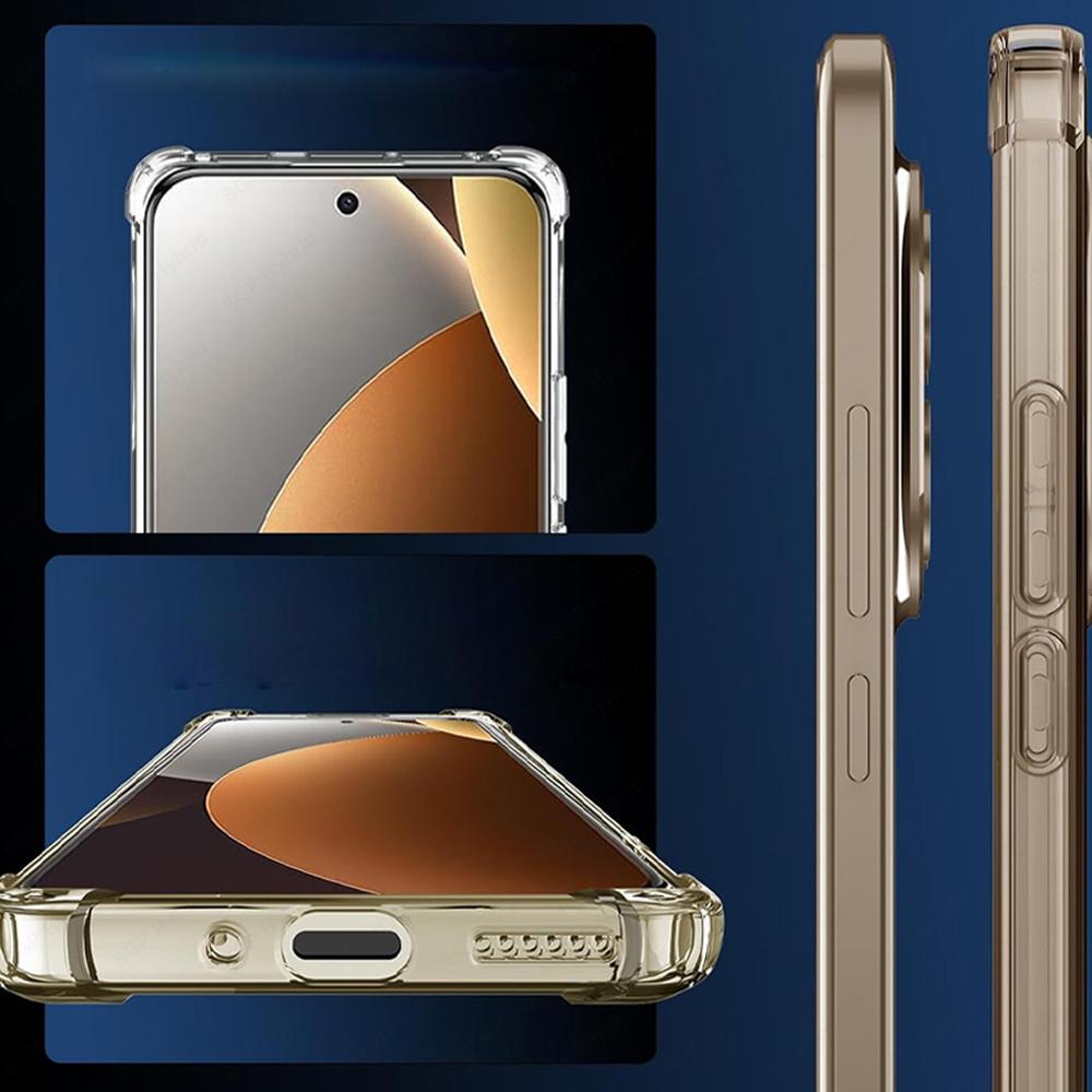 Shockproof Armor Case For Xiaomi Redmi Note 15 Pro+ Note15 Pro Plus Note15Pro 15Pro 4G 5G Global Clear Silicone Back Cover Funda