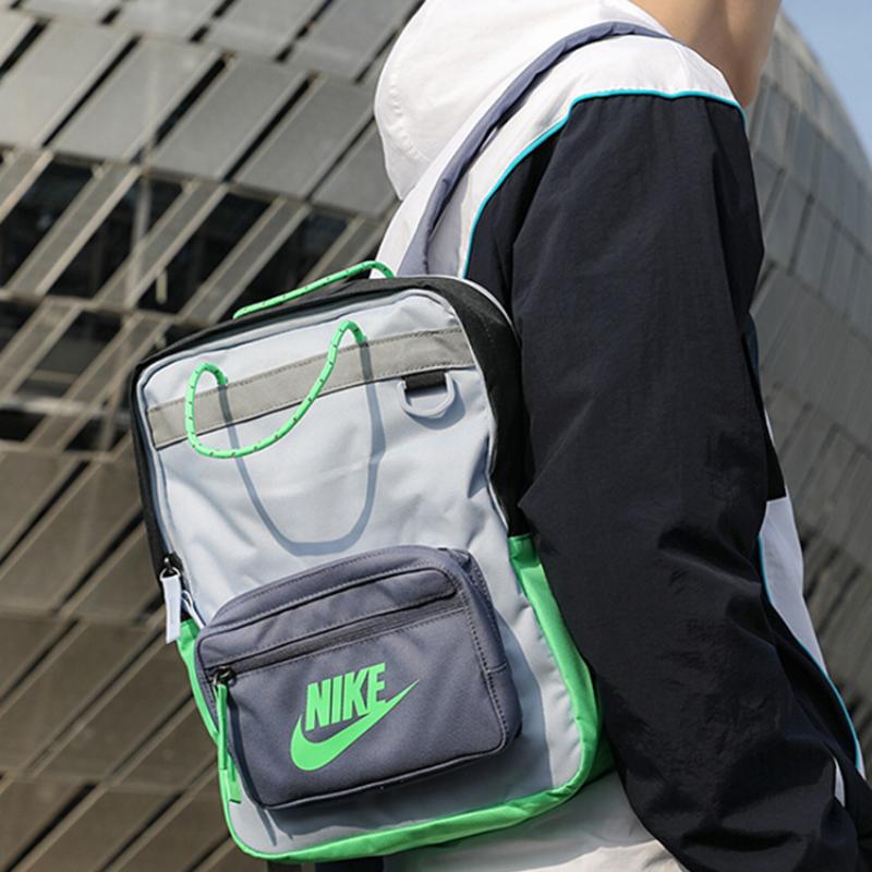 Nike Polyester Handbag, Backpack, Kids' Bag Regular Unisex Light Blue Haze Blue Casual BA5927-407