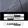 2 stuks ABS Auto Spatbord Turbo 4MATIC Logo Embleem Badge Sticker Voor Mercedes Benz A45 C117 CLA 35 45 GLA45 X247 GLE53 AMG Accessoires ZB1