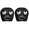 1Pc Black Skull Pattern Car Seat Cover Breathable Car Pillowcase New Car Headrest Cover  Halloween