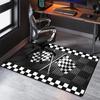 Zwart-wit geblokte vlag tapijt Duurzaam Antislip Racing Sport Decoratief vloerkleed Woonkamer tapijt Huisdecoratie