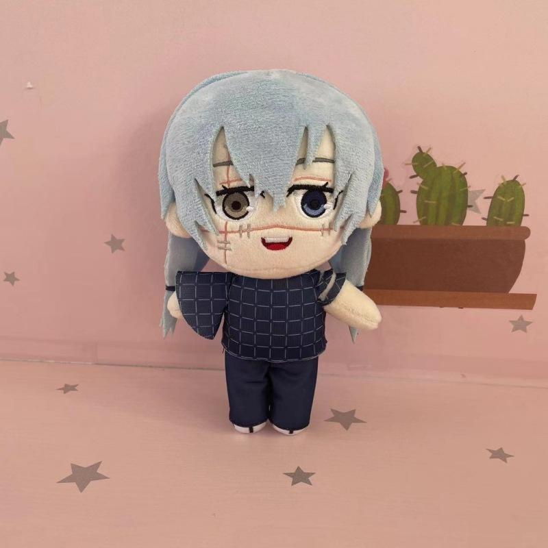 20cm Jujutsu Kaisen Mahito Plüüs Nanami Kento Inumaki Toge Fushiguro Toji Anime Figuur Täidisega Kawaii Nukk Sünnipäevakingitus