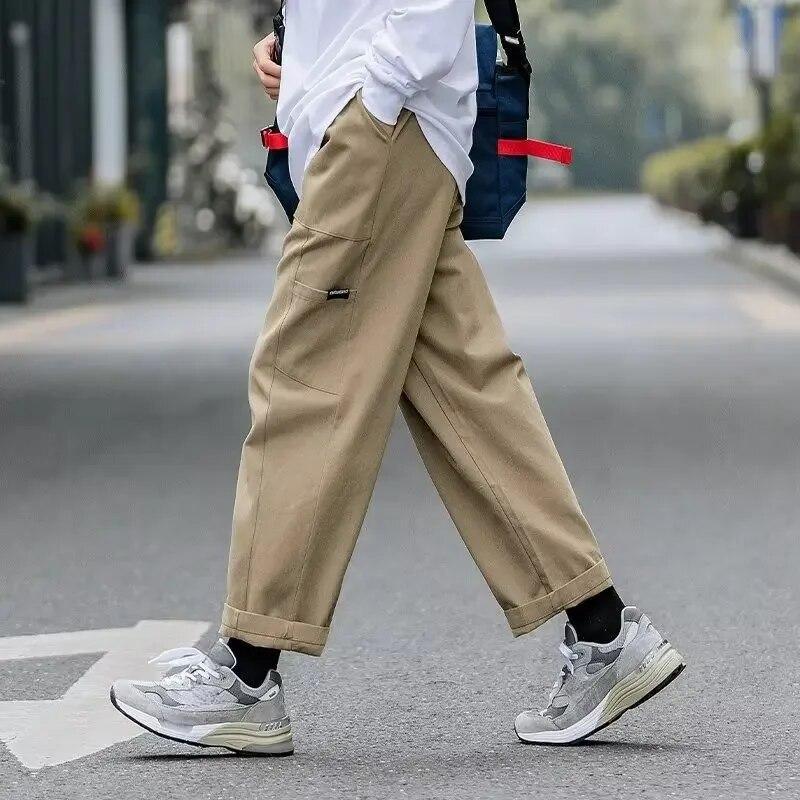 Heren Casual Broek Joggers Meerdere Zakken Mode Werkkleding Retro Lange Sportbroek
