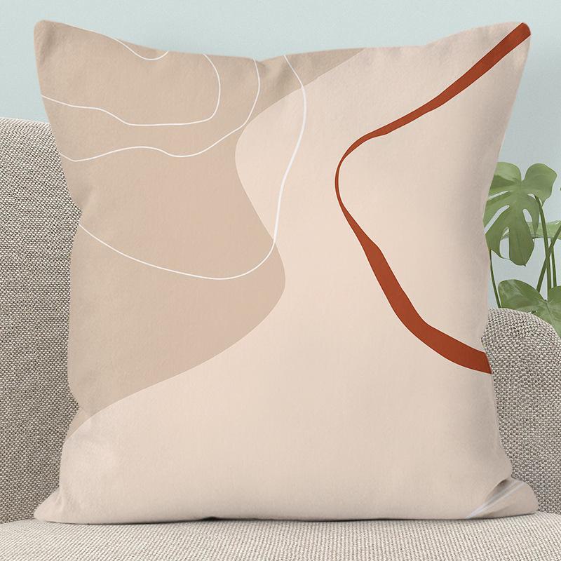Modern Abstract Character Pillow - Removable, Washable Cushion for Sofa or Bed