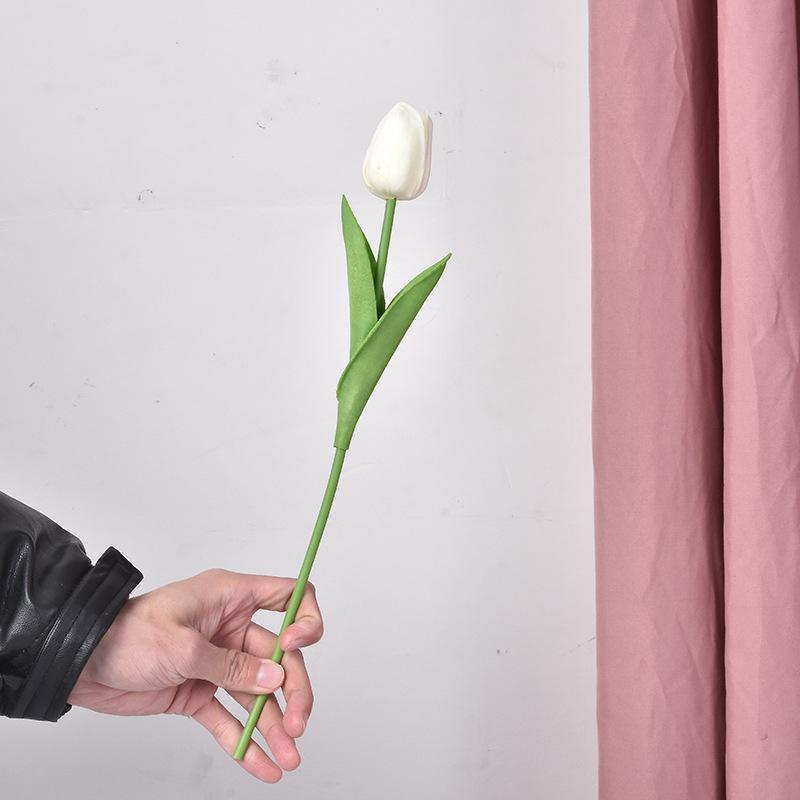 15 PCS Tulip Simulation Flower LED Night Lamp Bedside Atmosphere Night Light Home Flower Bouquet Decorative Photography Wedding Props