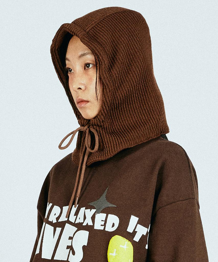 VASROCK Churros Knit Balaclava Brown