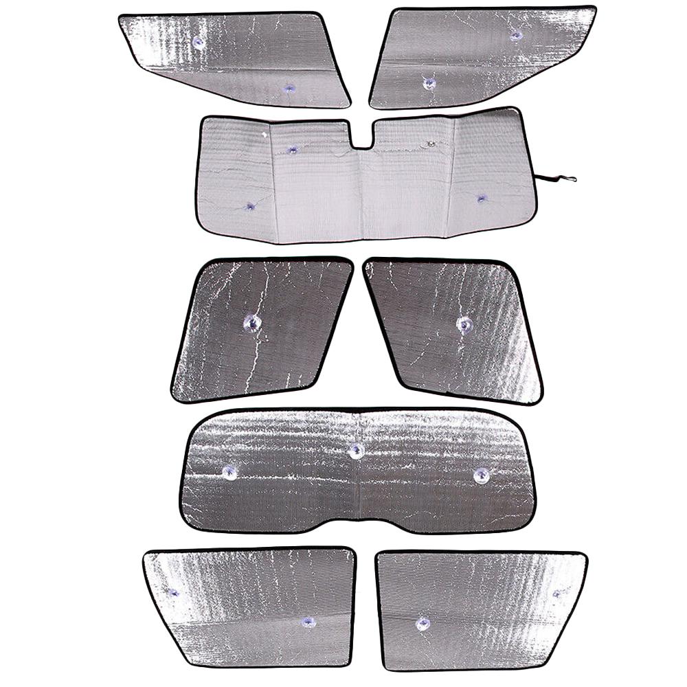 8pcs Car Curtain Anti-UV Window Sun Visor Windshield Sunshade Cover Insulation Pad For Land Rover Freelander 2 2007-2015