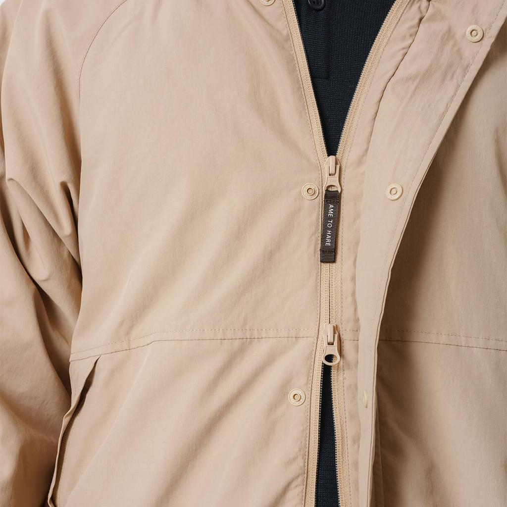 Ametohare Mountain Parka Stand Jacket Dark AH-1010 Water-Repellent (JP, Alphabet, Small, Beige)