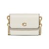 1 Card Case Series Minimalist C Logo Flap Chain Crossbody Wallet Women Crossbody Bag White C6718-B4HA
