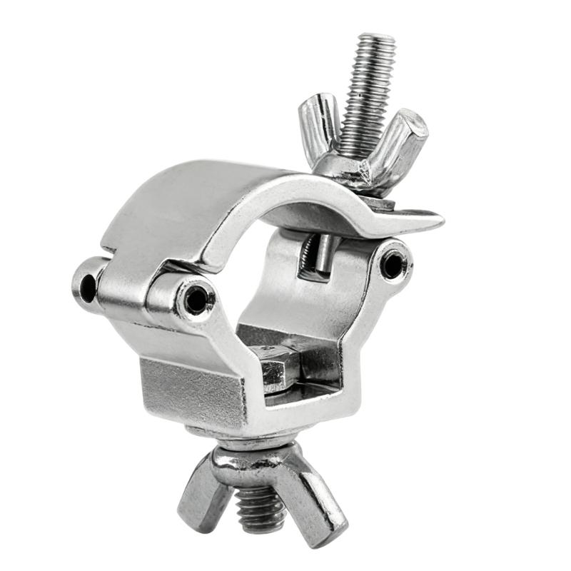 Adjustable Light Fixture Clamp For 25mm 30mm Tubes Aluminum Alloys Construction With Enhances Frictions Pad