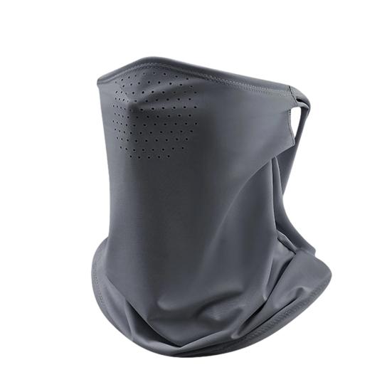 Sun Protection Guard Quick-Dry Fabric Ice Silk Face Guard with Breathable Mesh Cooling Fabric Extended Neck Gaiter Anti-UV Face Guard