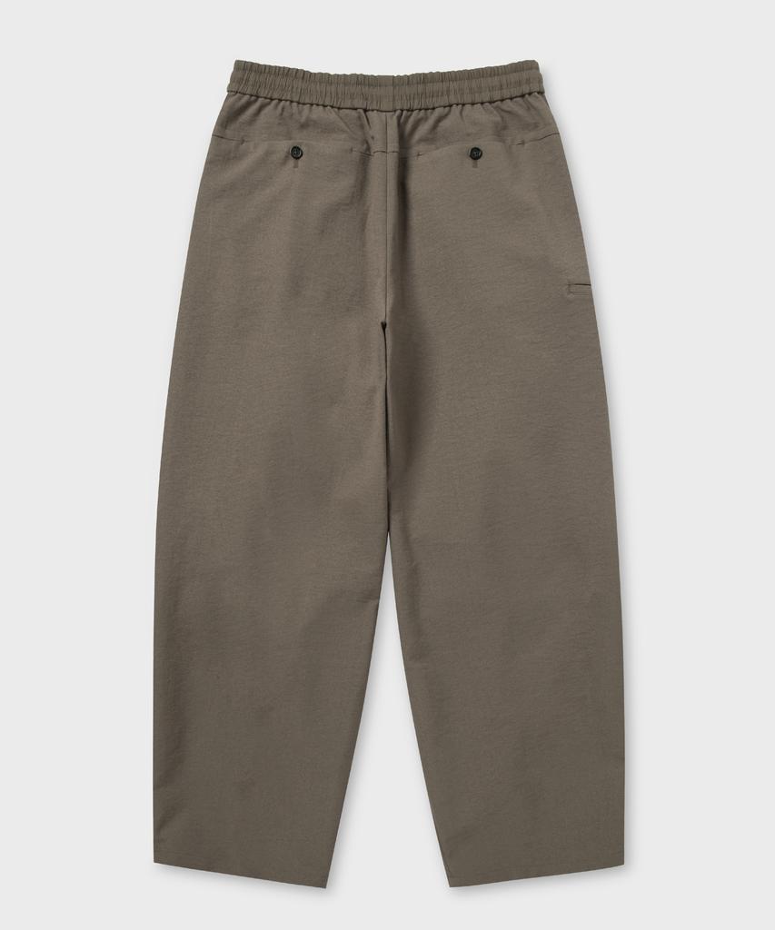 NONBLANK Loose Straight Fit String Pants_Beige