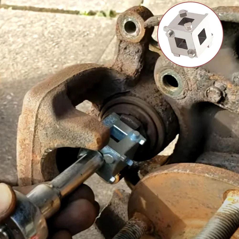 Brake Cylinder Adjustment Group For Vehicles With 4 Wheel Disc Brakes Car Repair Tool Universal Cube Tool Rotates Piston Ba R8W1