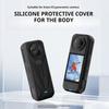For Insta360 X5 Black Silicone Protective Case Waterproof Dustproof Dropproof Body Protective Case Lens Protective Case