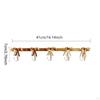 Coat Rack Wall Mount Hat Hooks 5 Bow Shaped Decoration Keys Holder Hanger for