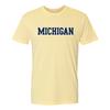 Michigan Wolverines Basic Blok T-shirt Premium Katoen