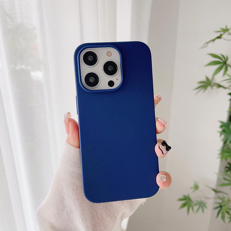Luxuriöse Silikon-Softcase in Bonbonfarbe für iPhone 16 15 14 13 12 Pro Max Plus Mini 16+ Matte Ultradünne Hülle Frostiges Shell Slim